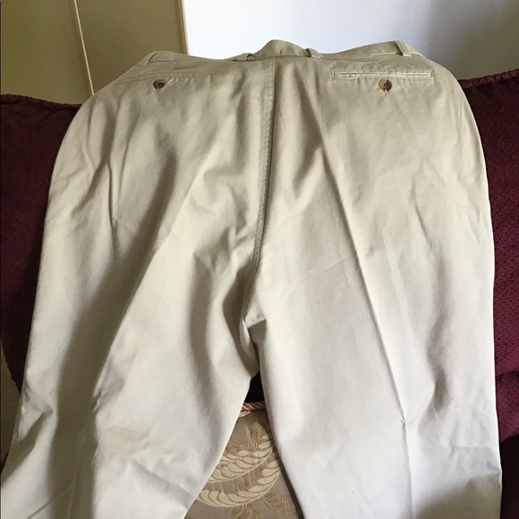 City Streets pants beige size 36/32 4 pockets belt loops machine washable - Picture 3 of 8